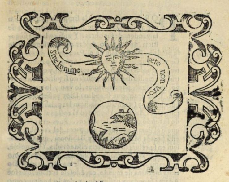 Sine lumine laeto non uro (Empresa 7, Libro I).