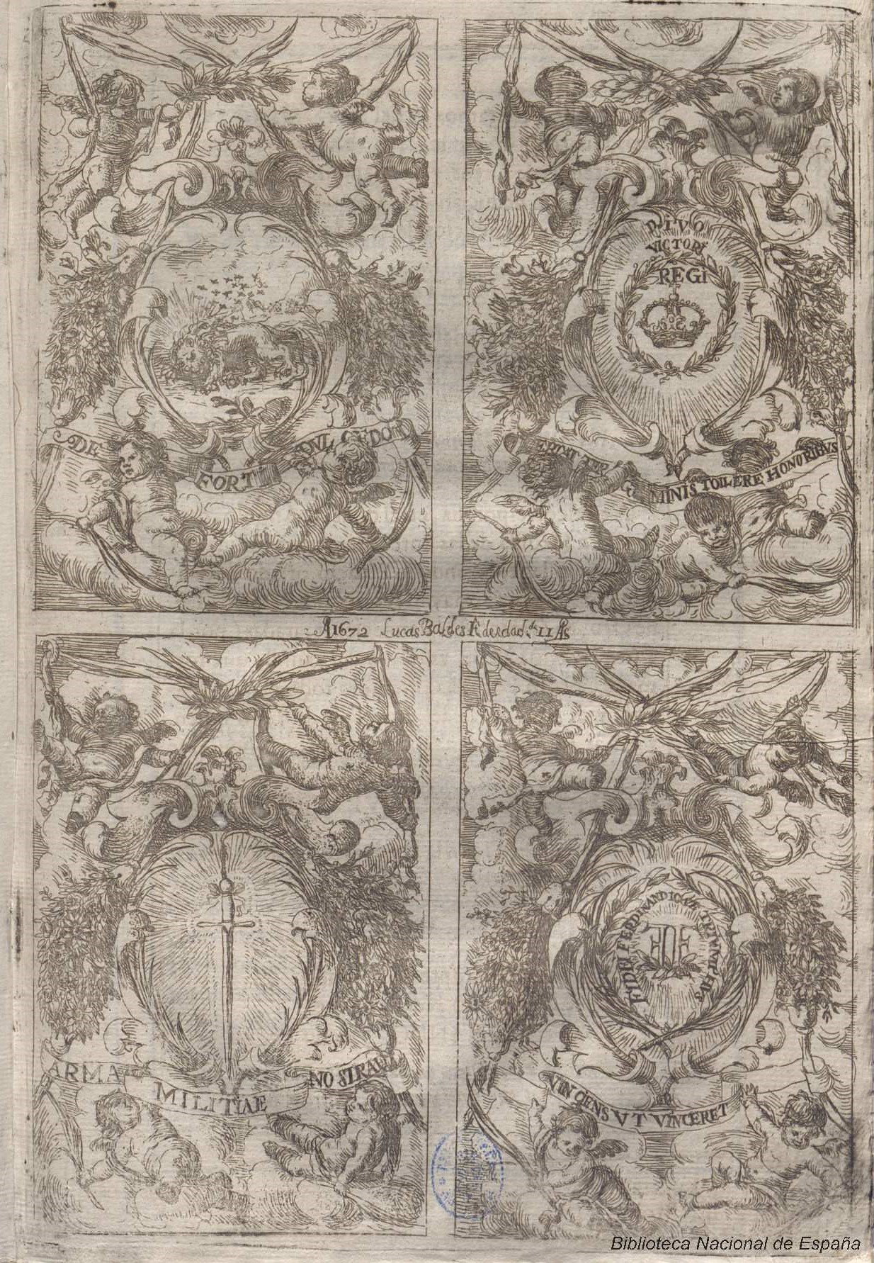 9. Jeroglíficos del Triunfo erigido en la catedral de Sevilla, en Fiestas… al nuevo culto del Señor Rey S. Fernando. F. de la Torre Farfán
